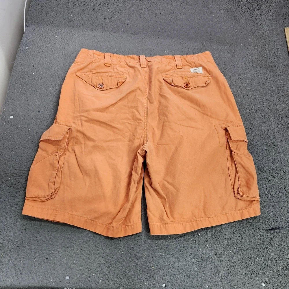 Polo Ralph Lauren Cargo Shorts Mens 38 Orange Utility Canvas 11 Inseam Pockets